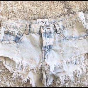 One Teaspoon Denim Shorts